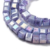 Baking Painted Glass Beads Strands DGLA-F002-05C-4