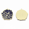 Brass Enamel Pendants KK-N223-10A-2