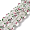 Handmade Bumpy Lampwork Beads Strands LAMP-K037-16J-1