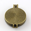 Rack Plating Hollow Brass Diffuser Locket Pendants KK-S652-AB-3