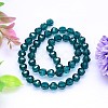 Faceted Round Imitation Austrian Crystal Bead Strands G-M182-10mm-24A-2