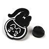 Cartoon Cat Enamel Pin JEWB-P032-D07-3