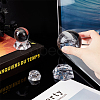 3Pcs 3 Style Hexagon Shape Acrylic Display Base Stand Holder for Crystal Ball DJEW-FG0001-34-3