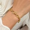 Stainless Steel Oval Link Chain Bracelet KM2112-1-5