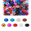 Craftdady 88pcs 8 colors Glass European Beads GLAA-CD0001-10-20