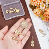 Beebeecraft 6Pcs 3 Style Brass Pendants KK-BBC0012-93-3