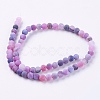 Natural Weathered Agate Beads Strands G-G589-6mm-06-5