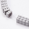 Electroplated Non-magnetic Synthetic Hematite Beads Strands G-P367-F-3