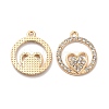 Alloy Rhinestone Pendants FIND-G055-01G-1