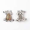 Frog Natural & Synthetic Mixed Stone Pendants G-L455-B-3