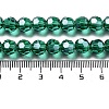 Electroplate Transparent Glass Beads Strands EGLA-A035-T8mm-A18-4