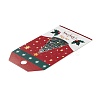 Rectangle Christmas Theme Kraft Paper Cord Display Cards CDIS-K003-02B-4