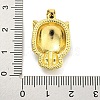 Real 18K Gold Plated Brass Pave Cubic Zirconia Pendants KK-K354-23G-02-3