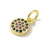 Brass Micro Pave Cubic Zirconia Charms KK-M283-25D-02-2