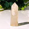 Point Tower Natural Cherry  Blossom Agate Healing Stone Wands PW-WG55231-04-1
