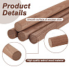 Round Walnut Wooden Sticks WOOD-WH0034-27B-4