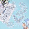 Gorgecraft 18Pcs 3 Style Butterfly Gauze Embroidery Ornaments Accessories PATC-GF0001-09-4