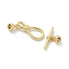 Brass Toggle Clasps KK-Z083-09G-2