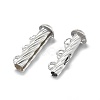 925 Sterling Silver Slide Lock Clasps STER-L057-018S-2