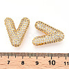 Brass Micro Pave Cubic Zirconia Pendants KK-N254-06G-V-3