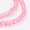 Crackle Glass Beads Strands X-CCG-Q001-4mm-03-3