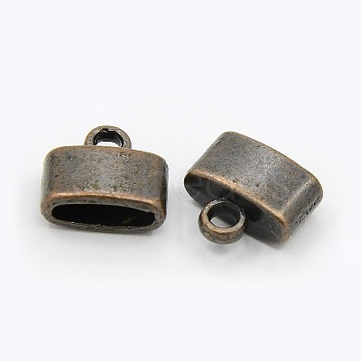 Tibetan Style Alloy Cord Ends TIBEP-LF9848YKG-R-FF-1