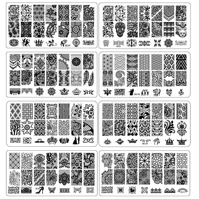 Lace Flower Stainless Steel Nail Art Stamping Plates MRMJ-X0029-09-1