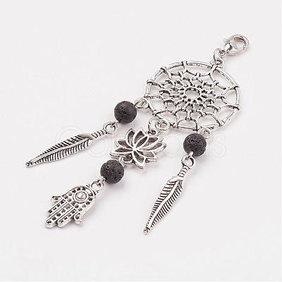 Alloy Pendant Decorations HJEW-JM00291-01-1