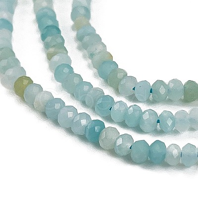 Natural Flower Amazonite Beads Strands G-L587-B06-01-1