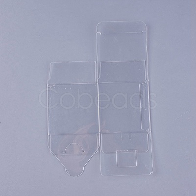 Transparent Plastic PVC Box Gift Packaging CON-WH0060-01B-1