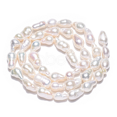 Natural Baroque Pearl Keshi Pearl Beads Strands PEAR-S020-F10-02-1