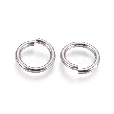 Tarnish Resistant 304 Stainless Steel Open Jump Rings STAS-P212-25P-05-1