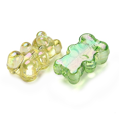 Transparent Bear Acrylic Beads X-MACR-L003-003-1