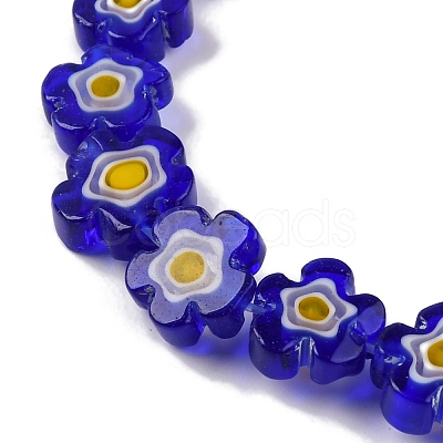 Handmade Millefiori Lampwork Beads Strands LAMP-G164-03A-1