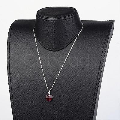 Glass Pendants Necklaces NJEW-JN01691-03-1