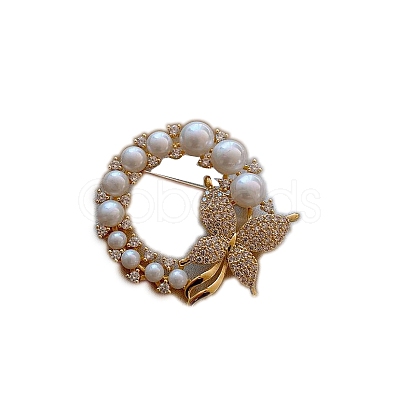 Alloy Rhinestone Brooch PW-WG78135-01-1