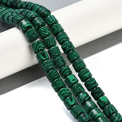 Synthetic Malachite Beads Strands G-L604-E04-01-1