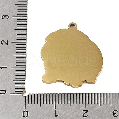 304 Stainless Steel Pendants STAS-C095-40G-1