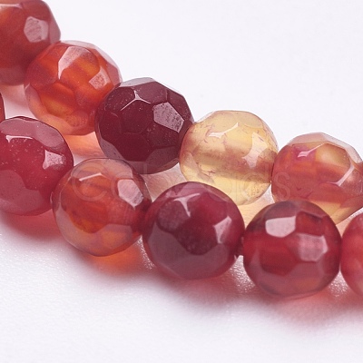 Natural Agate Beads Strands G-P365-01-4mm-1