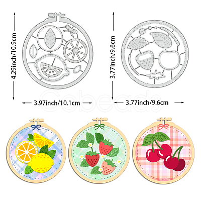 Carbon Steel Cutting Dies Stencils DIY-WH0309-1316-1