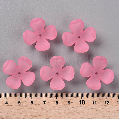 Frosted Acrylic Bead Caps MACR-S371-06A-704-1