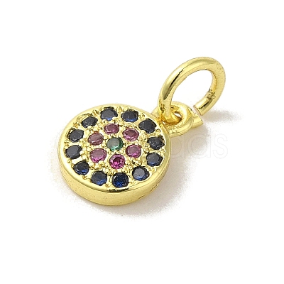 Brass Micro Pave Cubic Zirconia Charms KK-M283-25D-02-1