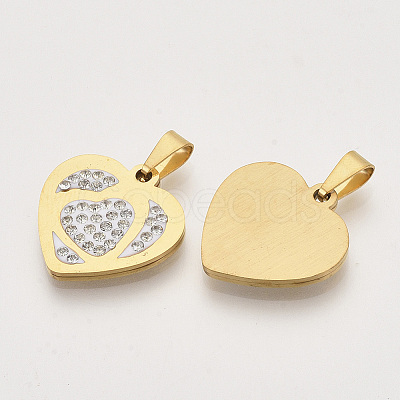 201 Stainless Steel Pendants STAS-N089-98G-1