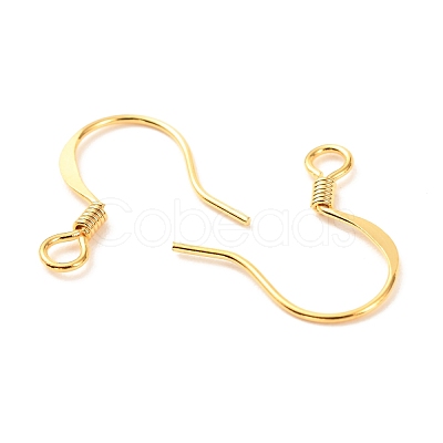 Brass Earring Hooks KK-F824-015A-G-1