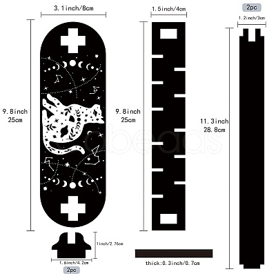 Wooden Crystal Display Shelf DJEW-WH0048-008-1