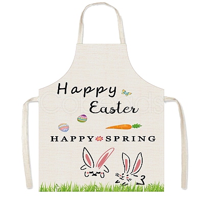 Easter Theme Polyester Sleeveless Apron PW-WG75993-20-1