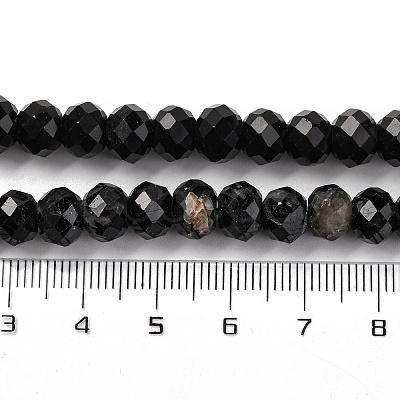 Natural Black Tourmaline Beads Strands G-K380-A06-01-1