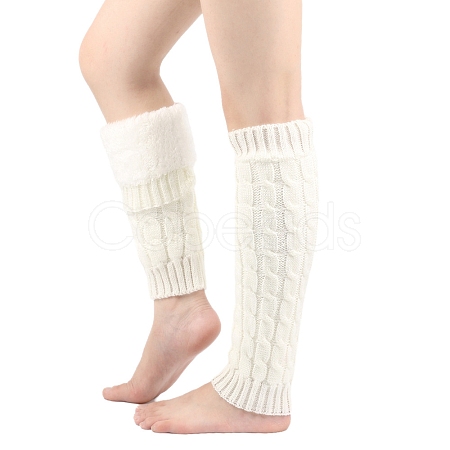 Acrylic Fiber Yarn Leg Warmers Socks PW-WG9CFF0-02-1