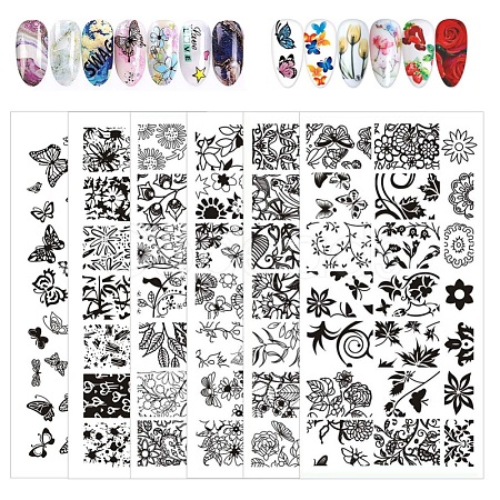 Stainless Steel Nail Art Stamping Plates MRMJ-R082-105D-1