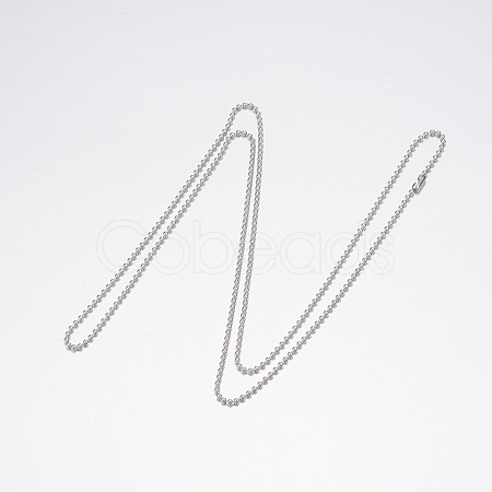 304 Stainless Steel Necklaces NJEW-G307-07-1.5mm-P-1